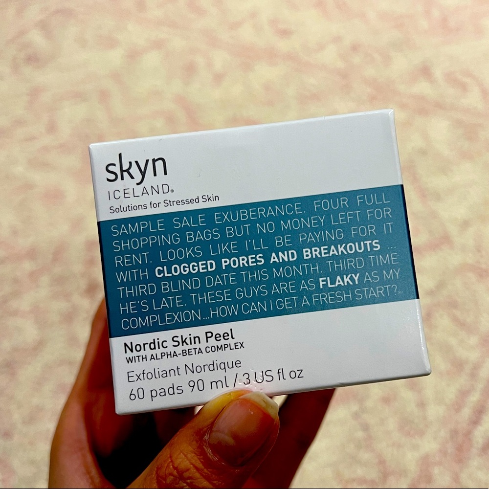 BNIB Skyn Iceland Nordic Skin Peel 60 pads